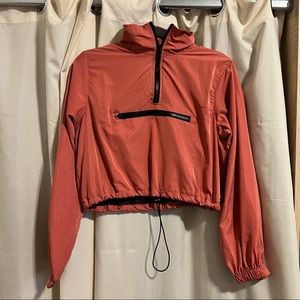 Pink Windbreaker Quarter Zip